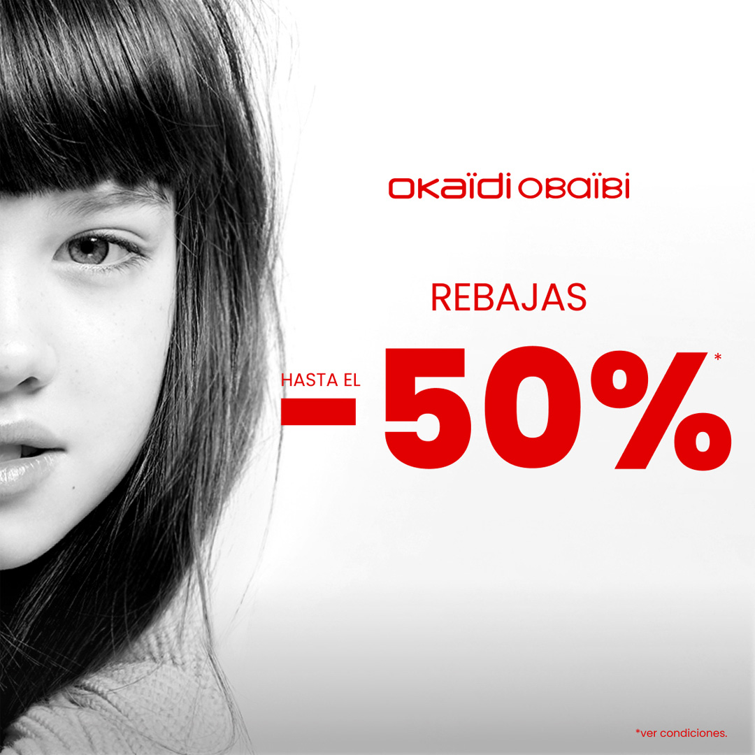 Rebajas Okaïdi Hasta -50%