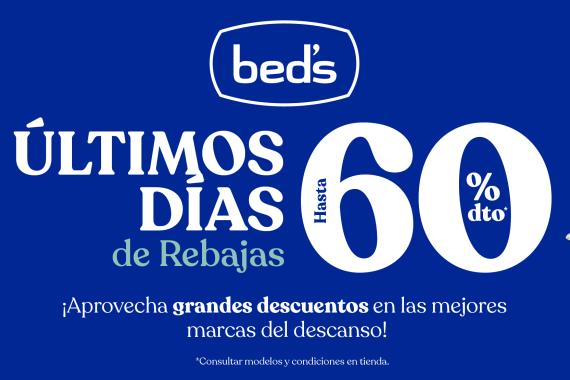 Ofertas y rebajas en colchones Bed's. Últimos días de Rebajas