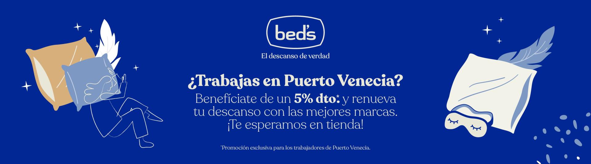 Banner descuento Bed's para empleados
