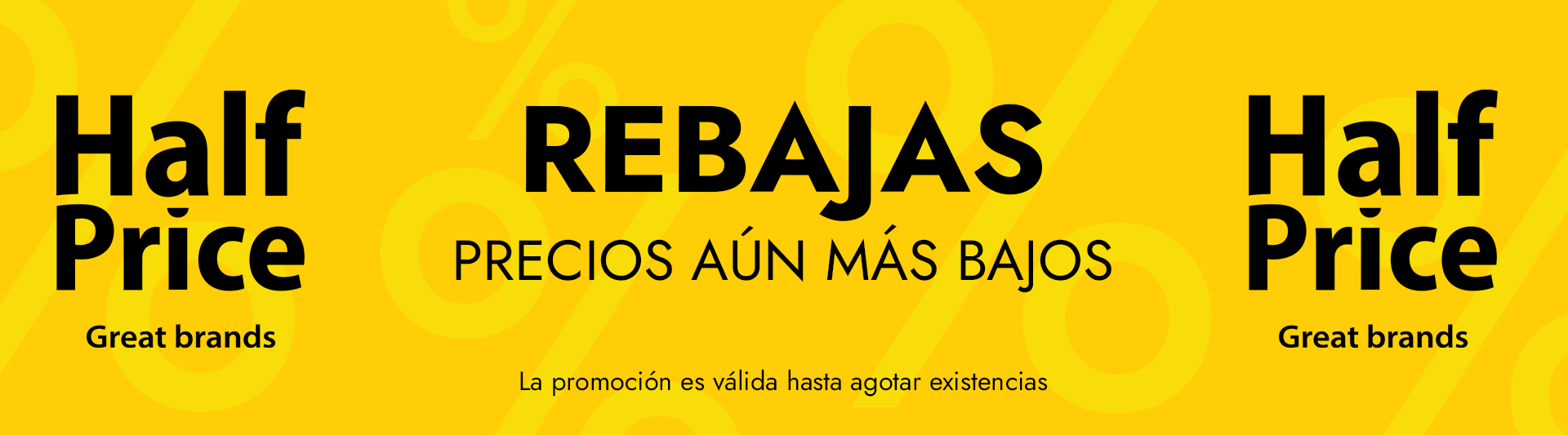 HalfPrice etiqueta amarilla